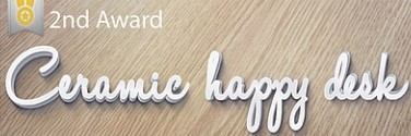 Ceramic happy desk