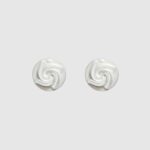 Rose Earrings I White