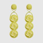 Rose Earrings II Yellow