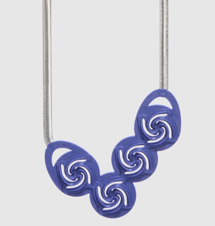 Rose Necklace Purple