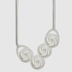 Rose Necklace White